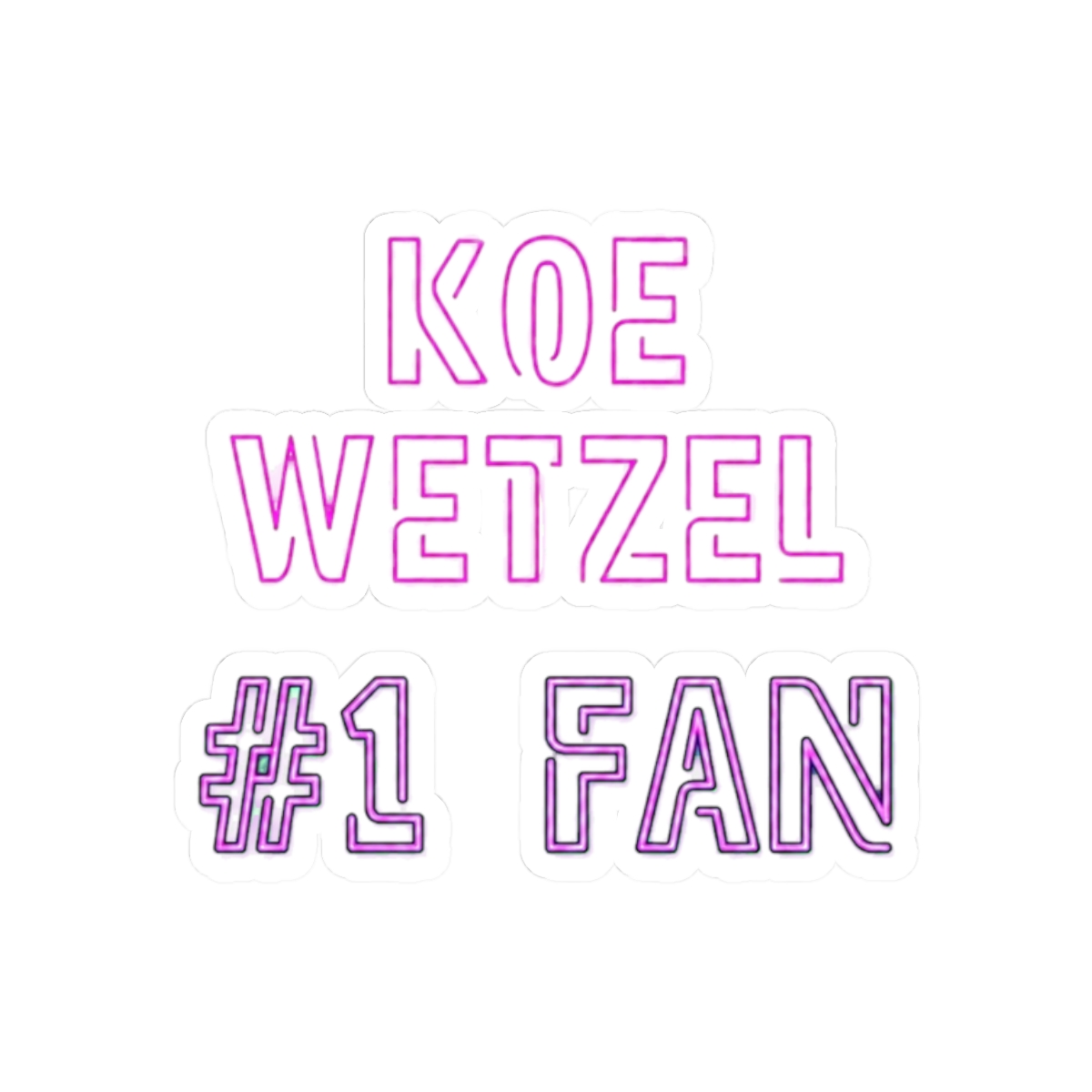 Koe Wetzel #1 fan - alternate angle 3, merchandise
