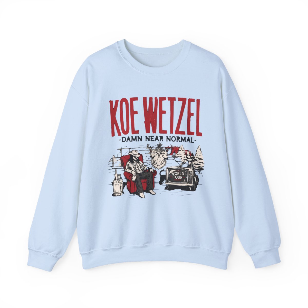Koe Wetzel Tour Sweatshirts 9 Lives Album Merch Long Sleeve Women Men Fashion Casual Crewneck